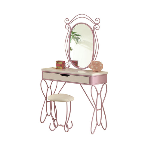 Priya II White & Light Purple Vanity Set - Just Furniture (PA) - Multi Location
