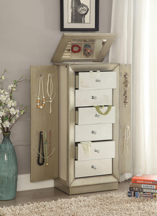 Talor Antique Gold Jewelry Armoire - Just Furniture (PA) - Multi Location