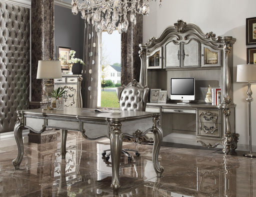 Versailles Antique Platinum Computer Desk & Hutch - Just Furniture (PA) - Multi Location