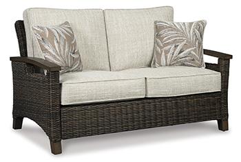 Paradise Trail Outdoor Loveseat, Lounge Chairs and Fire Pit Table - Just Furniture (PA) - Multi Location