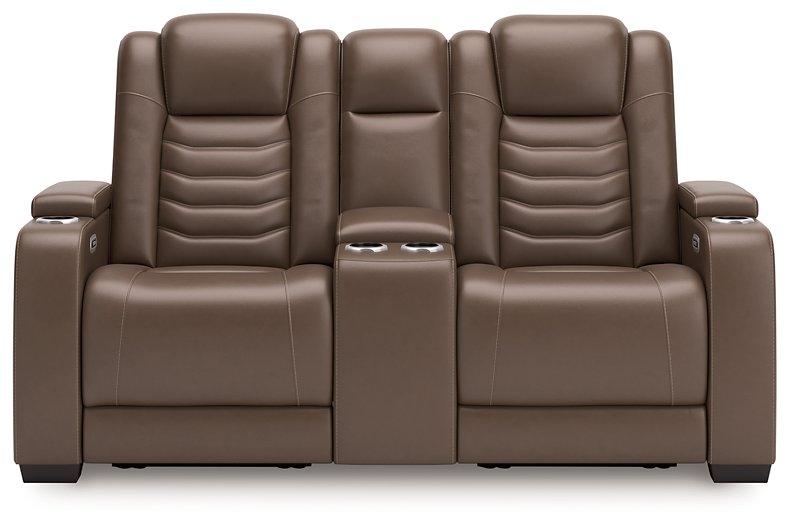 High Impact Power Reclining Loveseat with Console - Just Furniture (PA) - Multi Location