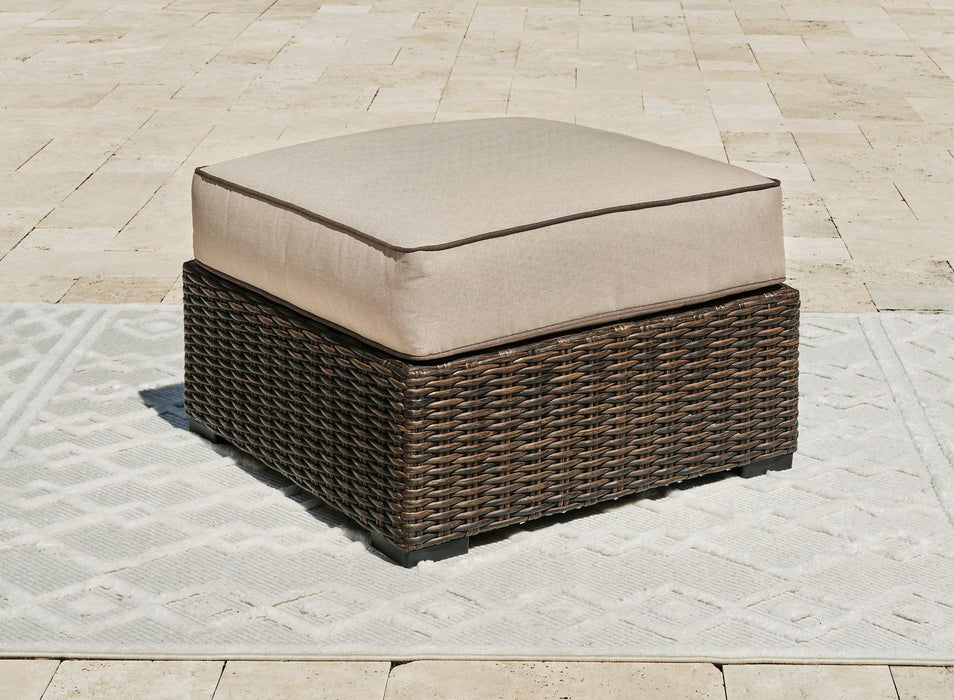 Coastline Bay Outdoor Ottoman with Cushion - Just Furniture (PA) - Multi Location