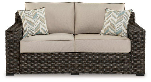 Coastline Bay Outdoor Loveseat with Cushion - Just Furniture (PA) - Multi Location
