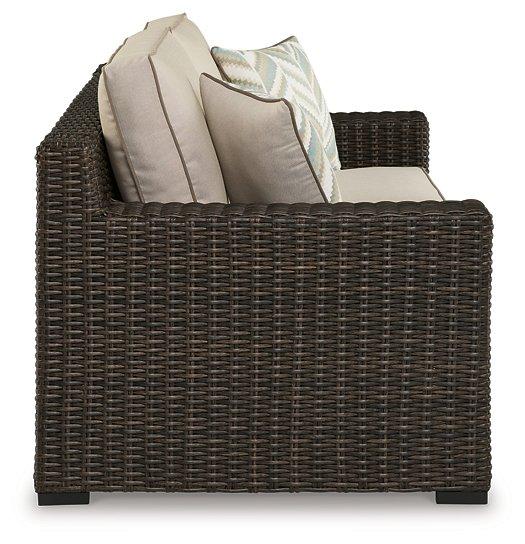 Coastline Bay Outdoor Loveseat with Cushion - Just Furniture (PA) - Multi Location
