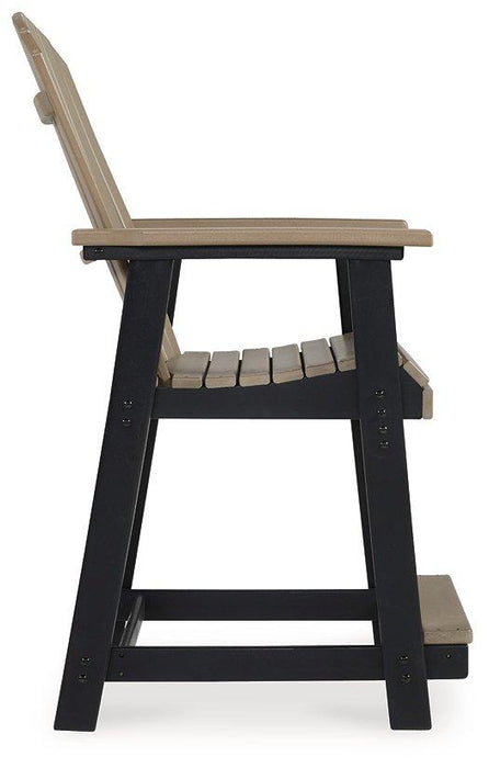 Fairen Trail Outdoor Counter Height Bar Stool (Set of 2) - Just Furniture (PA) - Multi Location