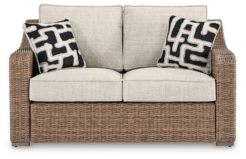 Beachcroft Outdoor Loveseat with Cushion - Just Furniture (PA) - Multi Location