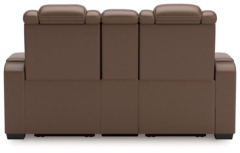 High Impact Power Reclining Loveseat with Console - Just Furniture (PA) - Multi Location