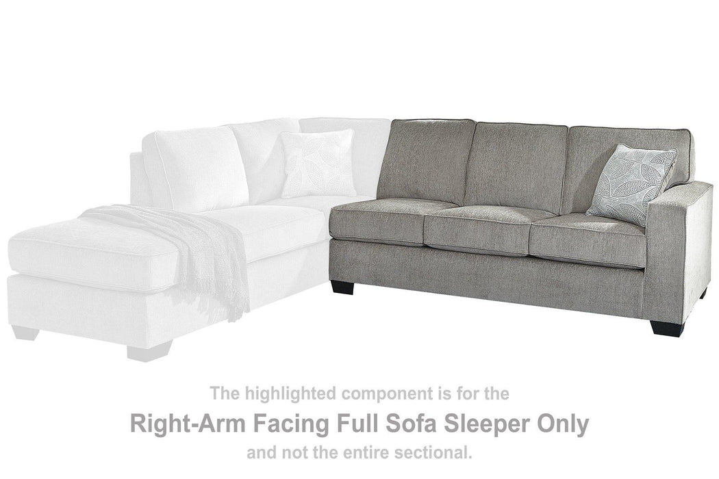 Altari Sleeper Sectional with Chaise - Just Furniture (PA) - Multi Location