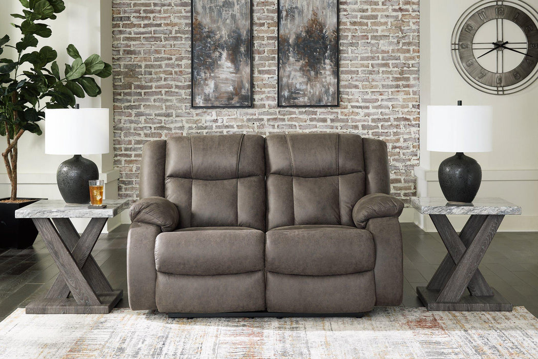 First Base Reclining Loveseat - Just Furniture (PA) - Multi Location