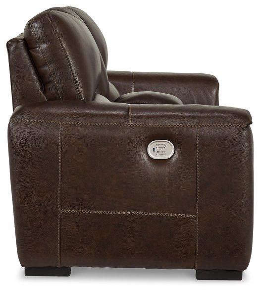 Alessandro Power Reclining Loveseat with Console - Just Furniture (PA) - Multi Location