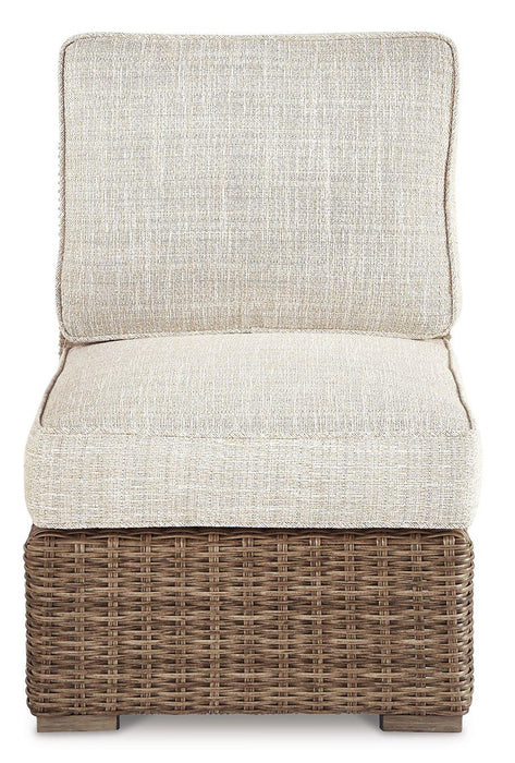 Beachcroft Outdoor Armless Chair with Cushion - Just Furniture (PA) - Multi Location