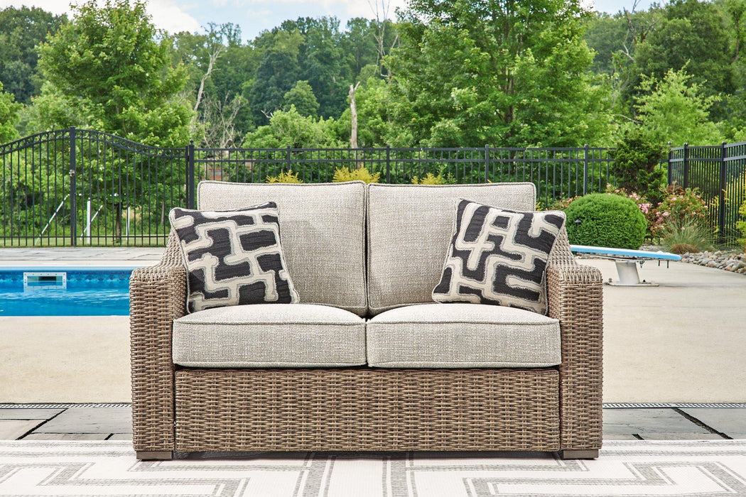 Beachcroft Outdoor Loveseat with Cushion - Just Furniture (PA) - Multi Location