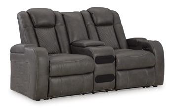 Fyne-Dyme Power Reclining Loveseat with Console - Just Furniture (PA) - Multi Location