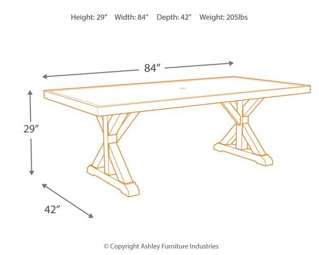 Beachcroft Outdoor Dining Table - Just Furniture (PA) - Multi Location