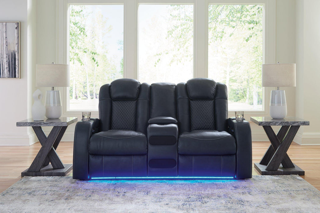 Fyne-Dyme Power Reclining Loveseat with Console - Just Furniture (PA) - Multi Location