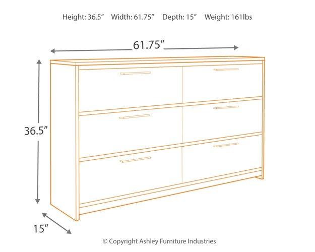 Baystorm Dresser and Mirror - Just Furniture (PA) - Multi Location