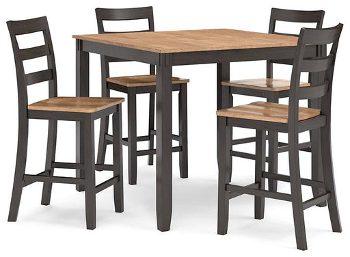 Gesthaven Counter Height Dining Table and 4 Barstools (Set of 5) - Just Furniture (PA) - Multi Location