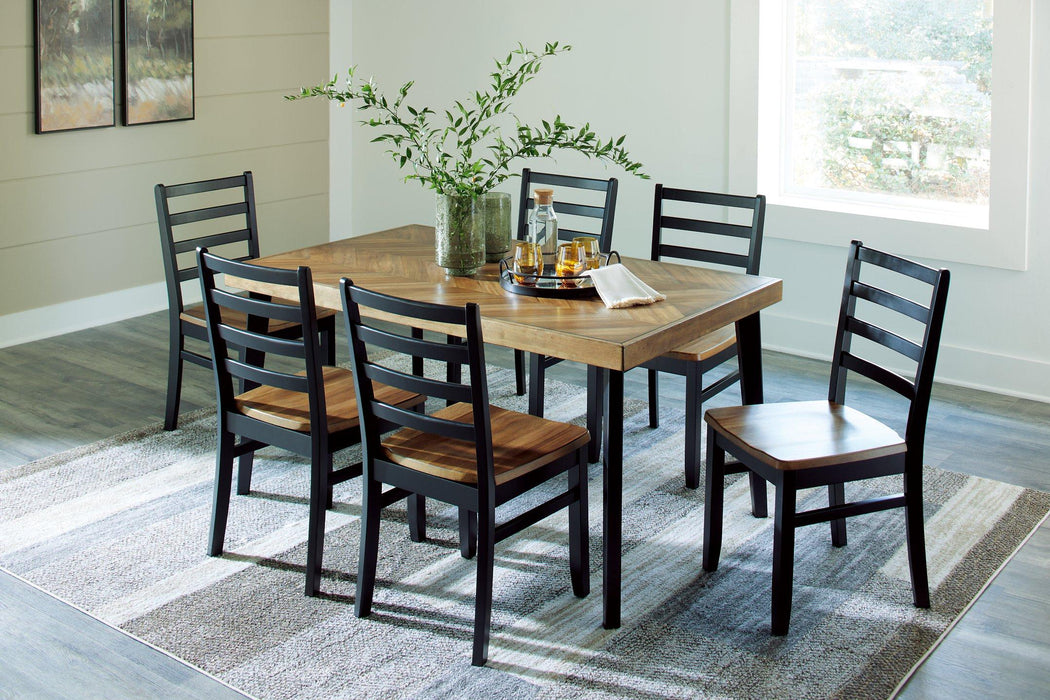 Blondon Dining Table and 6 Chairs (Set of 7) - Just Furniture (PA) - Multi Location