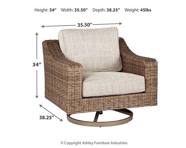 Beachcroft Outdoor Swivel Lounge with Cushion - Just Furniture (PA) - Multi Location