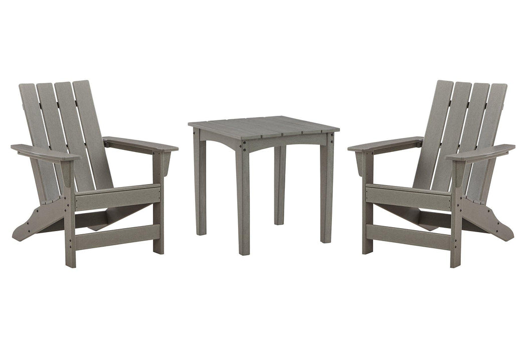 Visola Outdoor Adirondack Chair Set with End Table - Just Furniture (PA) - Multi Location