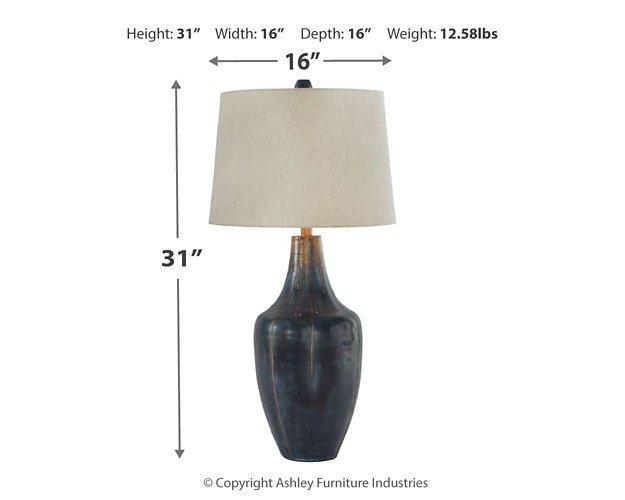 Evania Table Lamp - Just Furniture (PA) - Multi Location