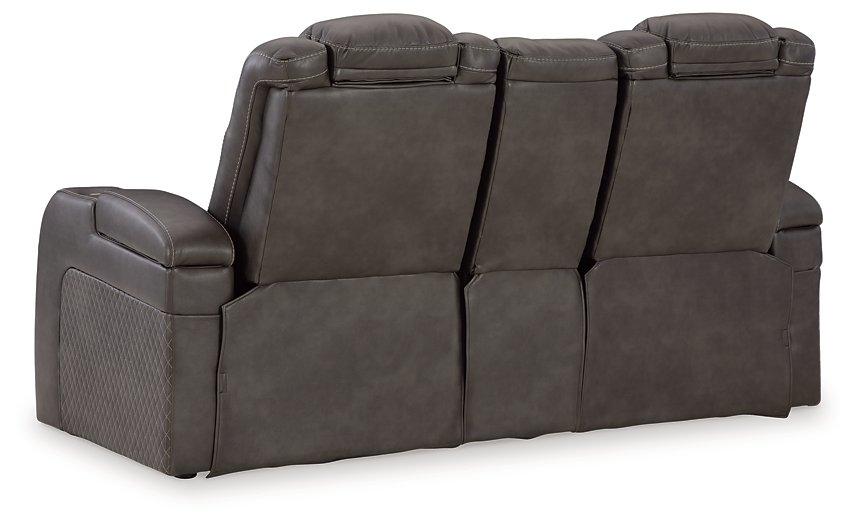 Fyne-Dyme Power Reclining Loveseat with Console - Just Furniture (PA) - Multi Location