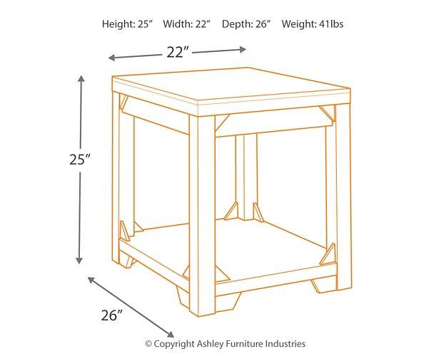 Fregine End Table - Just Furniture (PA) - Multi Location