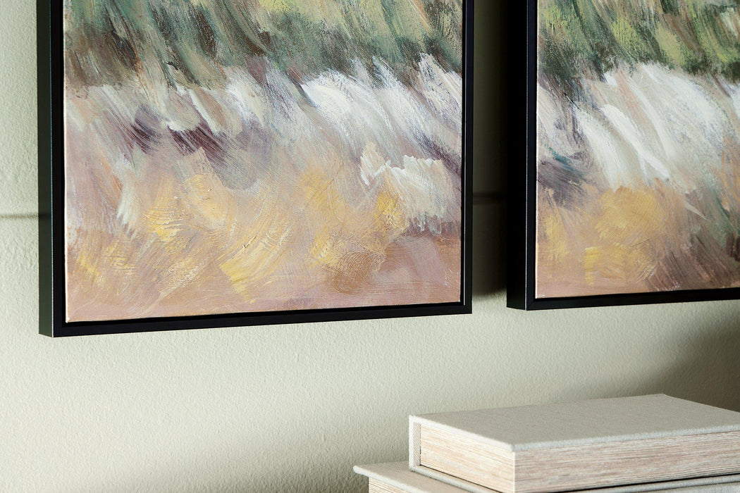 Dansot Wall Art (Set of 2) - Just Furniture (PA) - Multi Location