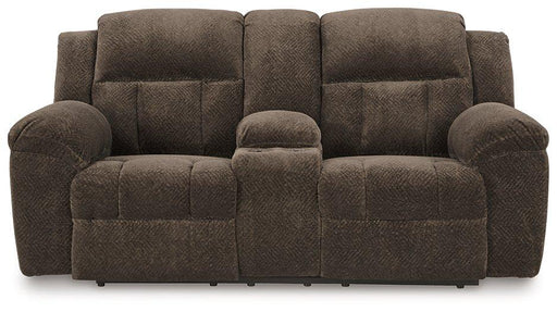Frohn Reclining Loveseat with Console - Just Furniture (PA) - Multi Location