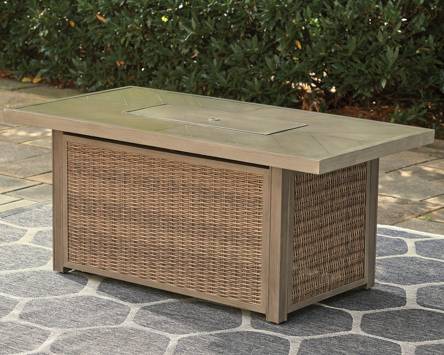 Beachcroft Outdoor Fire Pit Table - Just Furniture (PA) - Multi Location