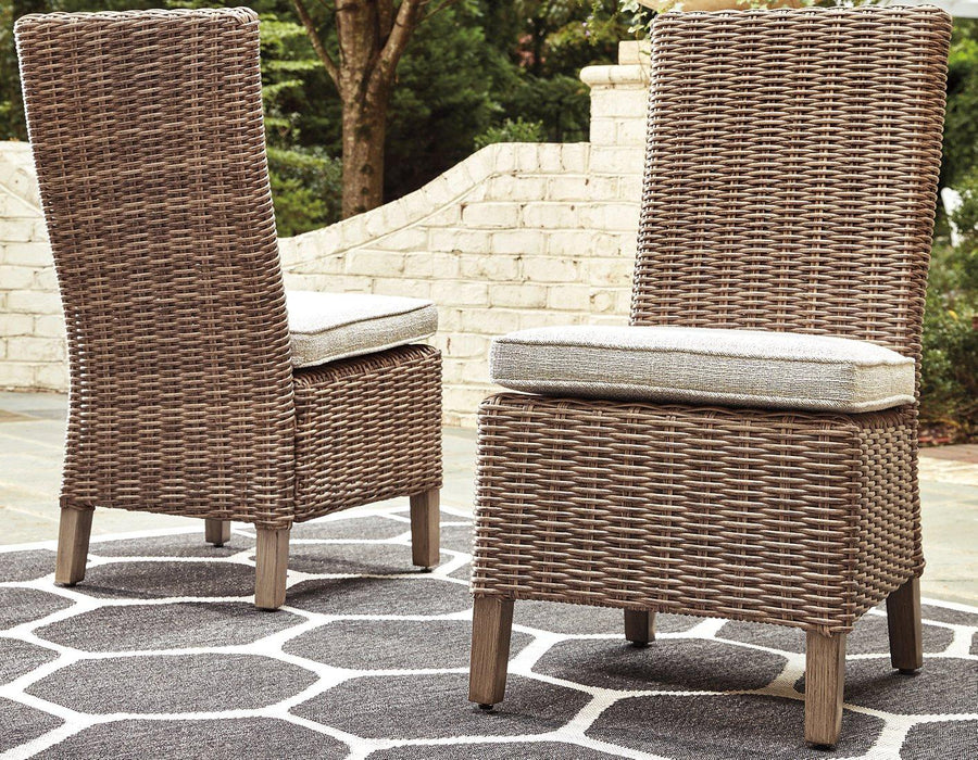 Beachcroft Outdoor Side Chair with Cushion (Set of 2) - Just Furniture (PA) - Multi Location
