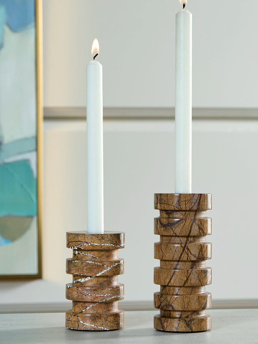 Emsleyfield Candle Holder Set (Set of 2) - Just Furniture (PA) - Multi Location