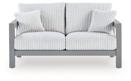 Hurley Park Outdoor Loveseat with Cushion - Just Furniture (PA) - Multi Location