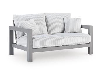 Hurley Park Outdoor Loveseat with Cushion - Just Furniture (PA) - Multi Location
