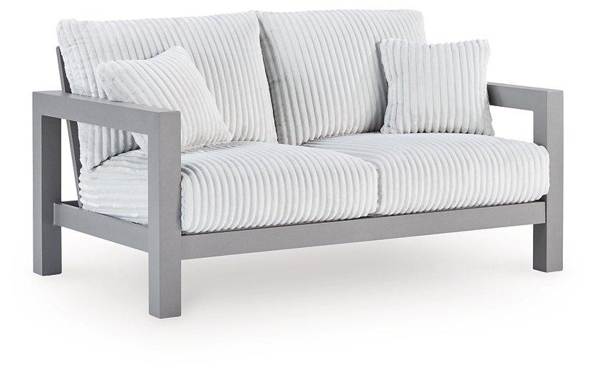 Hurley Park Outdoor Loveseat with Cushion - Just Furniture (PA) - Multi Location