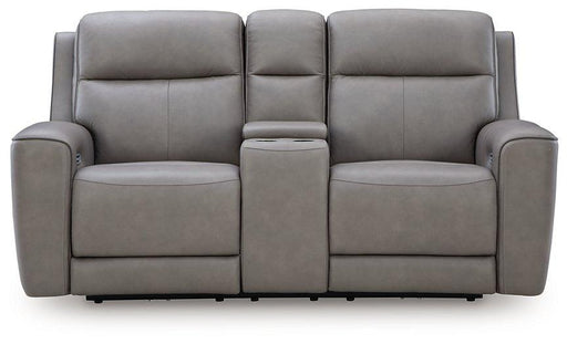 5Z-Comfort Power Reclining Loveseat with Console - Just Furniture (PA) - Multi Location