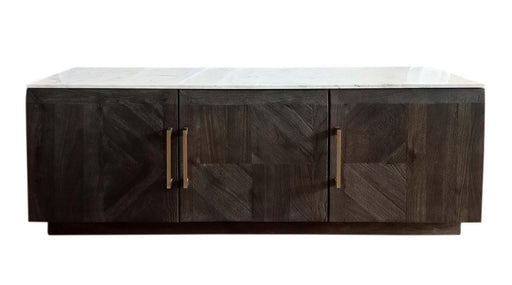 Dennis 3-door Marble Top Dining Sideboard Server White and Tobacco Grey - Just Furniture (PA) - Multi Location