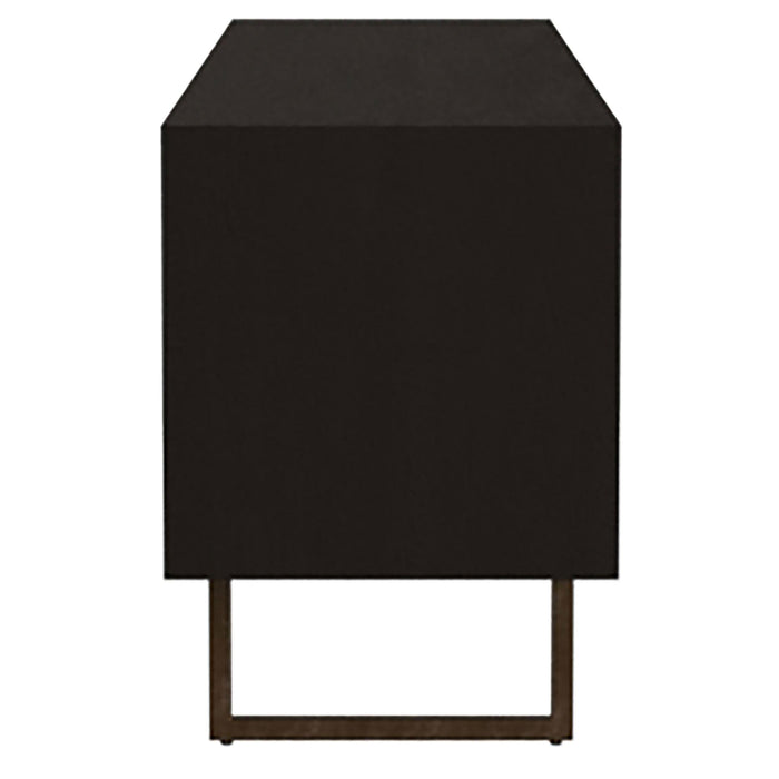 Marsden 2-door Wood 70" TV Stand Charcoal Black - Just Furniture (PA) - Multi Location