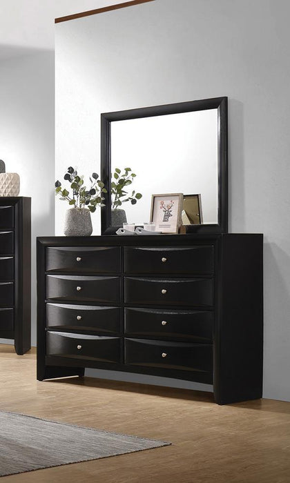 Briana Rectangle Dresser Mirror Black - Just Furniture (PA) - Multi Location