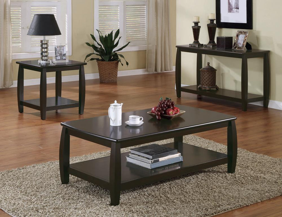 Dixon Rectangular Sofa Table with Lower Shelf Espresso - Just Furniture (PA) - Multi Location