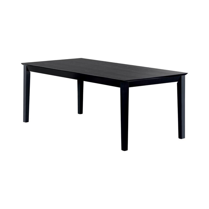Louise Rectangular Dining Table with Extension Leaf Black - Just Furniture (PA) - Multi Location