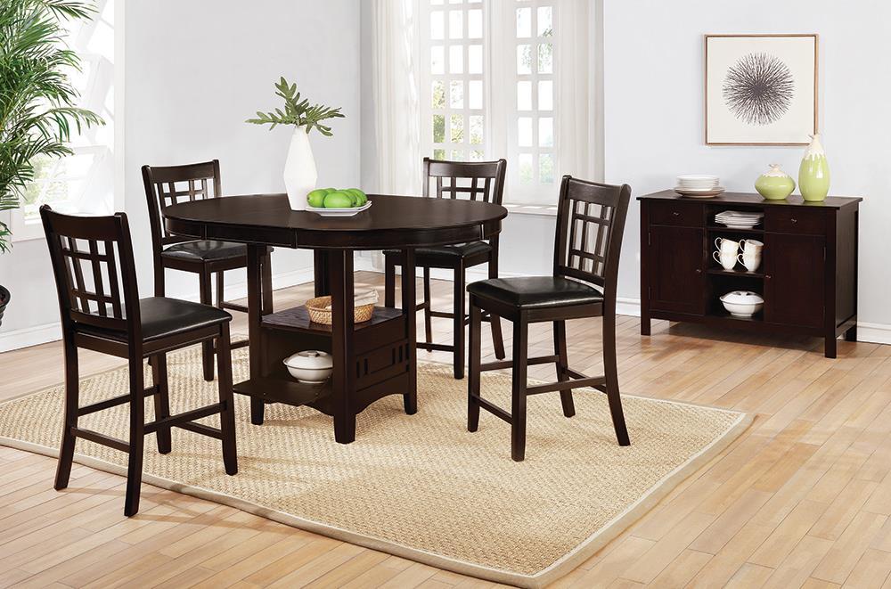 Lavon Oval Counter Height Table Espresso - Just Furniture (PA) - Multi Location