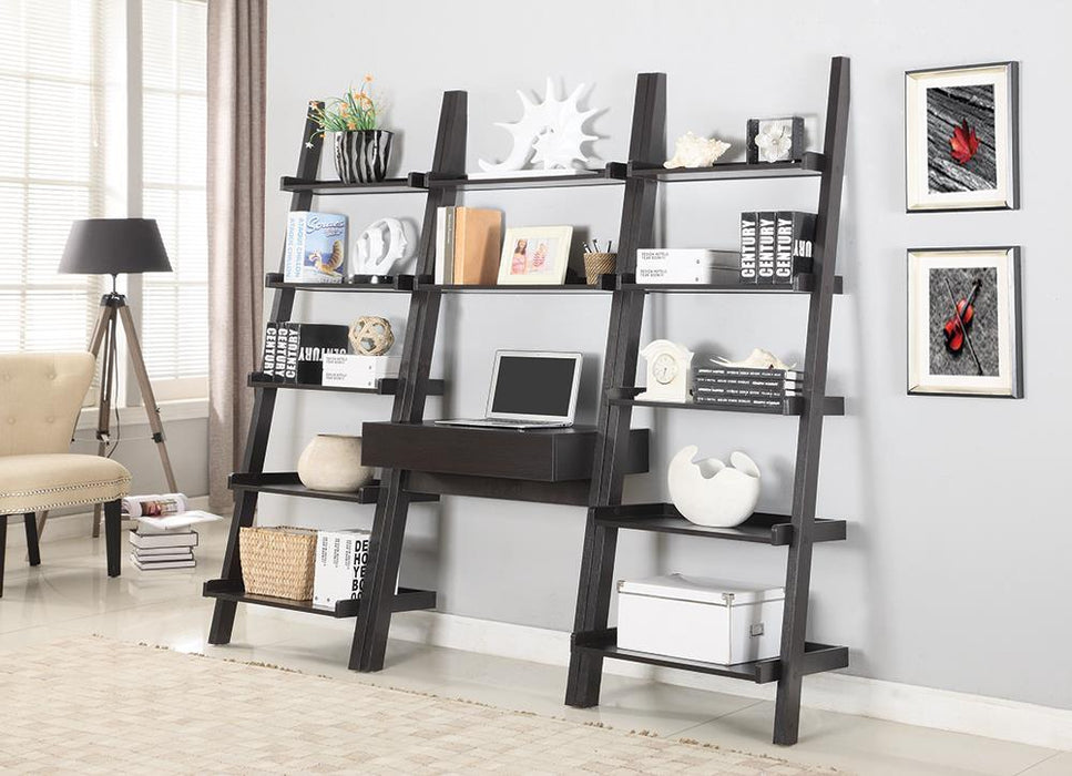 Colella 5-shelf Ladder Bookcase Cappuccino - Just Furniture (PA) - Multi Location