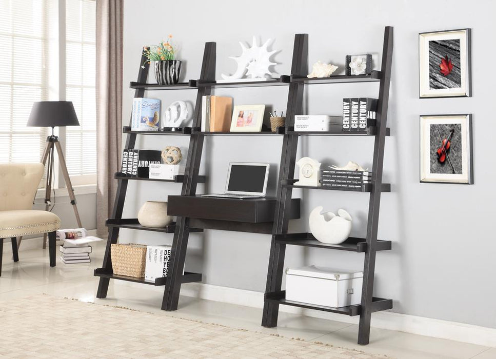 Colella 5-shelf Ladder Bookcase Cappuccino - Just Furniture (PA) - Multi Location
