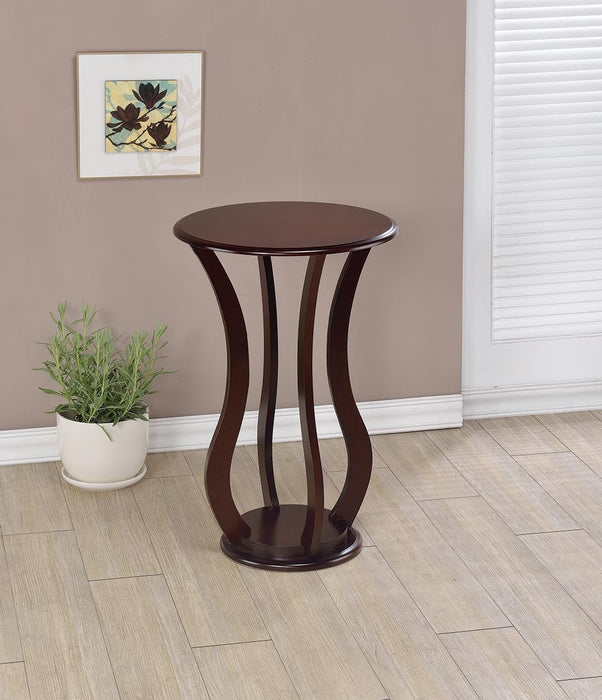 Elton Round Top Accent Table Cherry - Just Furniture (PA) - Multi Location