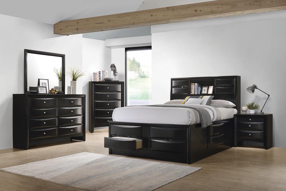 Briana Eastern King Platform Storage Bed Black - Just Furniture (PA) - Multi Location