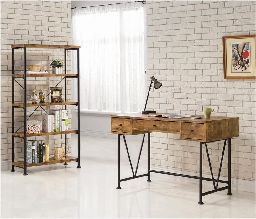 Analiese 4-shelf Bookcase Antique Nutmeg - Just Furniture (PA) - Multi Location