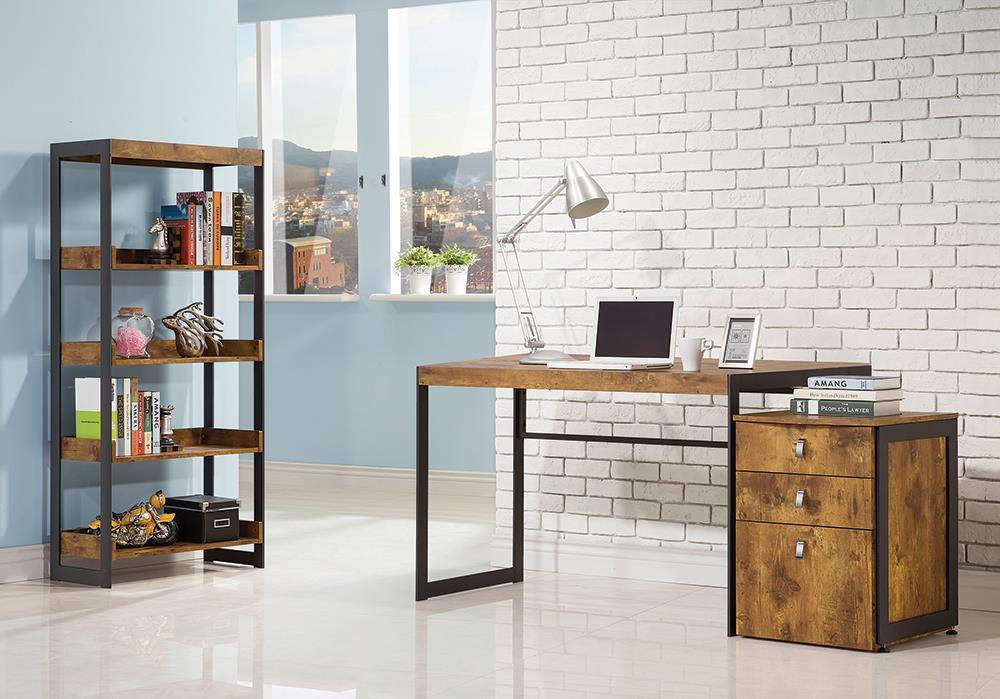 Estrella Writing Desk Antique Nutmeg and Gunmetal - Just Furniture (PA) - Multi Location