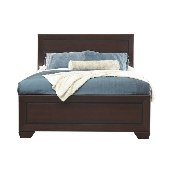 Kauffman California King, Eastren King, & Queen Panel Bed Dark Cocoa - Just Furniture (PA) - Multi Location
