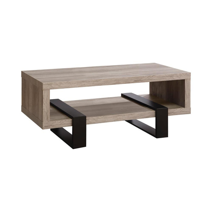 Dinard Coffee Table with Shelf Grey Driftwood - Just Furniture (PA) - Multi Location